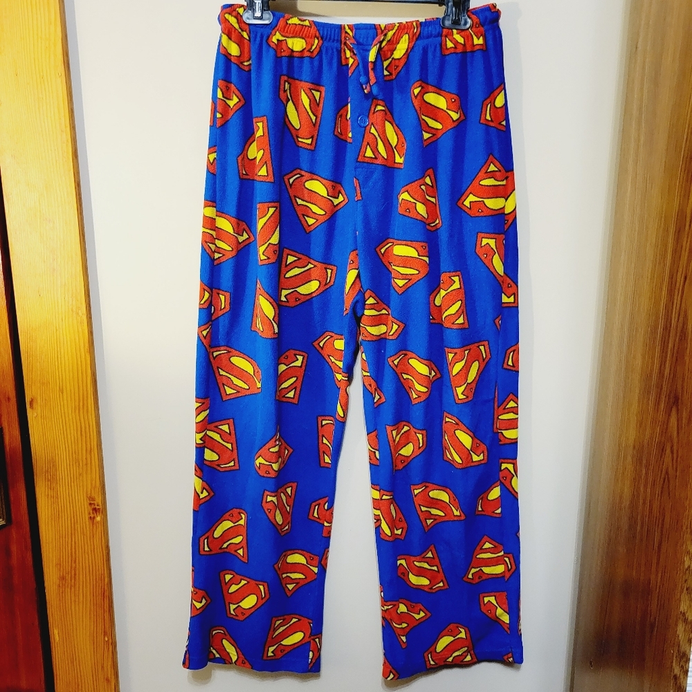 Men's Superman Pajama Bottoms - DC Comics - 100% Polyester- RN82457